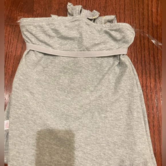 NWT Justice Peace sign tank top sz 7 gray heather/gold - Picture 4 of 13